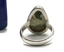 Load image into Gallery viewer, Chrome Chalcedony Ring, Size 7, Sterling Silver, Pear Shaped, Matorolite Gemstone - GemzAustralia 