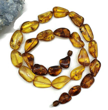 Load image into Gallery viewer, Baltic Amber Necklace, 64cm, Fossilized Tree Resin, Cognac &amp; Honey Amber - GemzAustralia 
