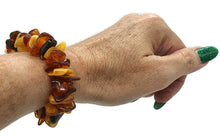 Load image into Gallery viewer, Baltic Amber Bracelet, Fossilized Tree Resin, Cognac, Butterscotch &amp; Black Amber - GemzAustralia 