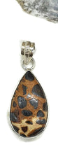 Load image into Gallery viewer, Bauxite Pendant, Sterling Silver, Pear Shaped, Cheetah Pattern, Release of Anger - GemzAustralia 