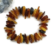 Load image into Gallery viewer, Baltic Amber Bracelet, Fossilized Tree Resin, Cognac, Butterscotch &amp; Black Amber - GemzAustralia 