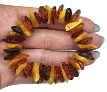 Load image into Gallery viewer, Baltic Amber Bracelet, Fossilized Tree Resin, Cognac, Butterscotch &amp; Black Amber - GemzAustralia 