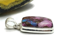 Load image into Gallery viewer, Pink Opal &amp; Oyster Turquoise Pendant, Sterling Silver, Rectangle Shaped - GemzAustralia 