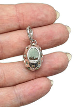 Load image into Gallery viewer, Prasiolite Pendant, Oval shaped, Sterling Silver, Green Amethyst Gemstone, Spiritual Stone - GemzAustralia 