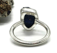 Load image into Gallery viewer, Stunning Blue Azurite Ring, size 7, Sterling Silver, Raw Gemstone, Natural Gemstone - GemzAustralia 