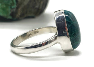 Chrysoprase Ring, Size 9, Sterling Silver, Alternative May Birthstones, Empathy Stone - GemzAustralia 