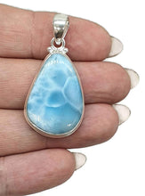 Load image into Gallery viewer, Larimar Pendant, Sterling Silver, Stone of Atlantis, Dolphin Stone, Sterling Silver - GemzAustralia 