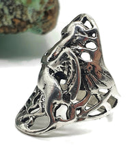 Load image into Gallery viewer, Unicorn Ring, Size 5.5, Sterling Silver, Wild Woodland Creature, A Symbol of Purity - GemzAustralia 