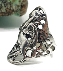 Unicorn Ring, Size 5.5, Sterling Silver, Wild Woodland Creature, A Symbol of Purity - GemzAustralia 