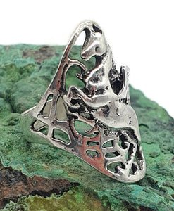 Unicorn Ring, Size 5.5, Sterling Silver, Wild Woodland Creature, A Symbol of Purity - GemzAustralia 