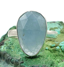 Load image into Gallery viewer, Rose Cut Aquamarine Ring, Size 9, Sterling Silver, March Birthstone - GemzAustralia 