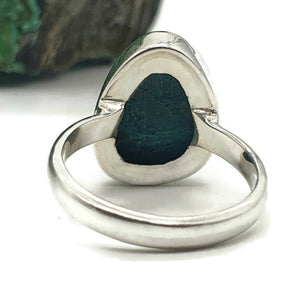 Chrysoprase Ring, Size 9, Sterling Silver, Alternative May Birthstones, Empathy Stone - GemzAustralia 