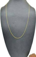 Load image into Gallery viewer, Gold Snake Chain, 22 inches, Sterling Silver, 14K gold Electroplated, 56cm - GemzAustralia 