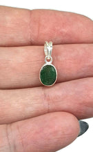Load image into Gallery viewer, Emerald Pendant, Sterling Silver, May Birthstone, Oval Faceted, Natural Gemstone - GemzAustralia 