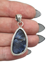 Load image into Gallery viewer, Pietersite Pendant, 925 Sterling Silver, Tempest Gemstone, Cleanse Aura - GemzAustralia 