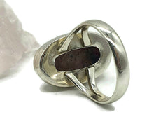 Load image into Gallery viewer, Rhodonite &amp; Black Manganese Ring, Size 9, Sterling Silver, Pink Manganese - GemzAustralia 